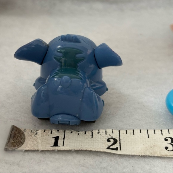 SET OF 3 STITCH Fidget Spinner Mini Plush Head Pull Back Car Japan - Picture 10 of 13